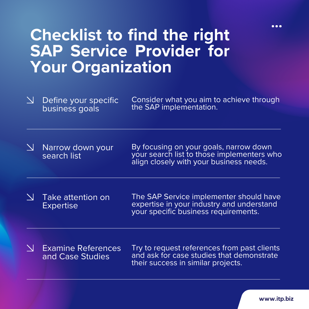 SAP Service Providers
